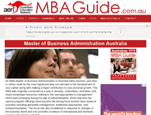 Tablet Screenshot of mbaguide.com.au